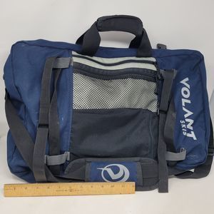 Volant Ski Snowbrd Bag Blue Grey Satchel Art Portfolio Duffle Travel HUGE 24"x18